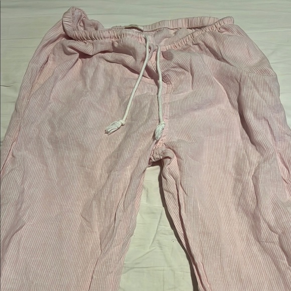 Brandy Melville Pants - Brandy Melville Pink Striped Pants